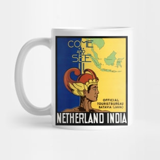 Vintage Travel Poster India - Come and See Netherland India Mug